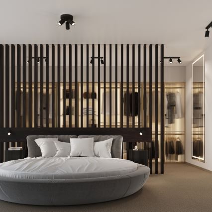 Спот аплик KARBON 1xGU10/10W/230V черен