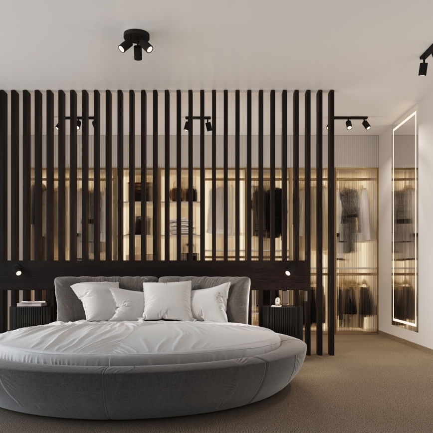 Спот KARBON 3xGU10/10W/230V черен