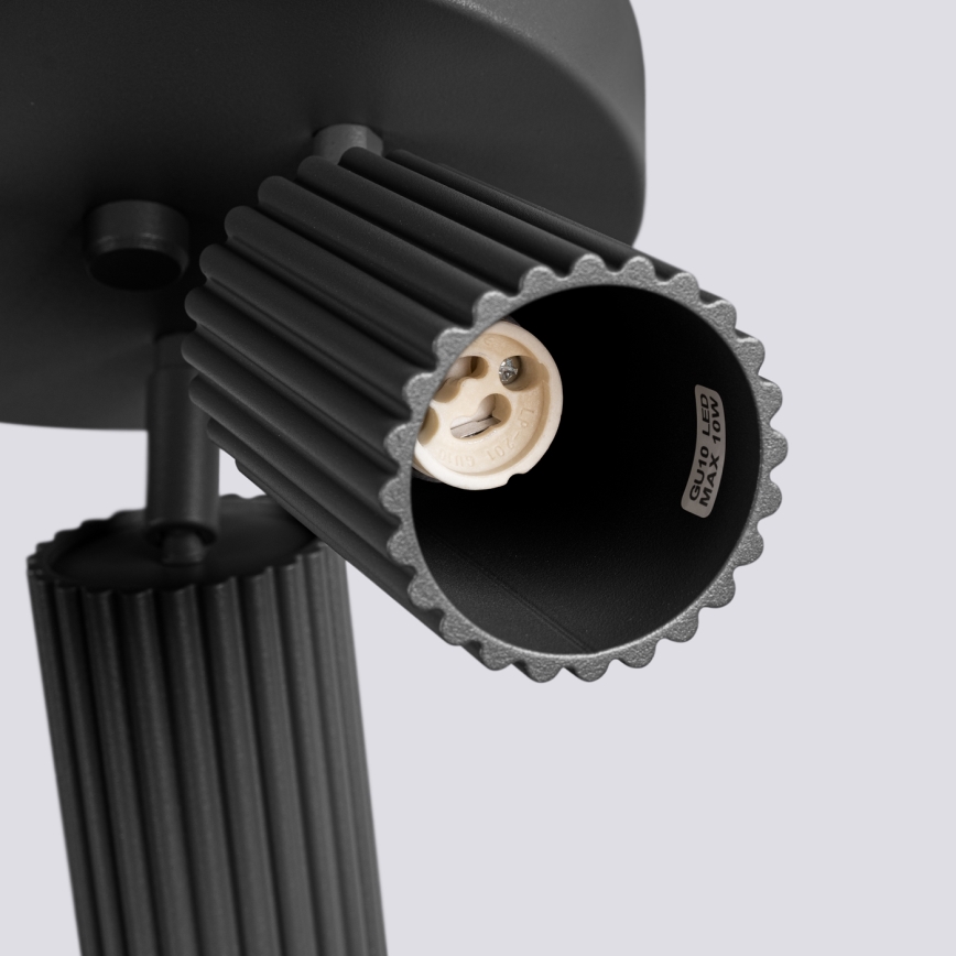 Спот KARBON 3xGU10/10W/230V черен