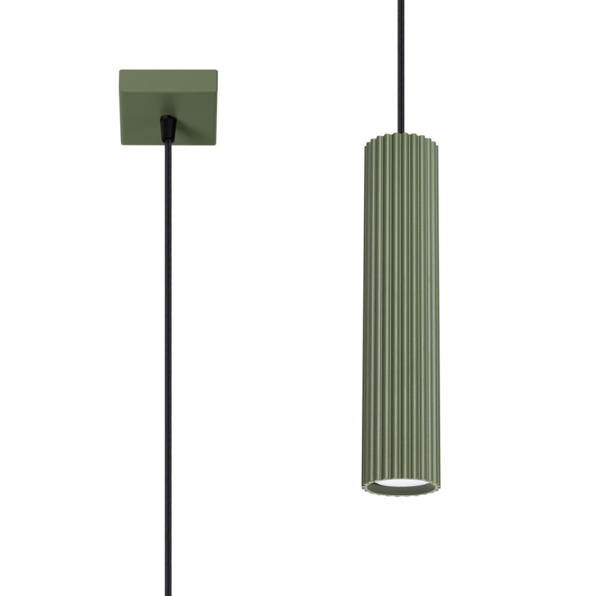 Пендел KARBON 1xGU10/10W/230V зелен