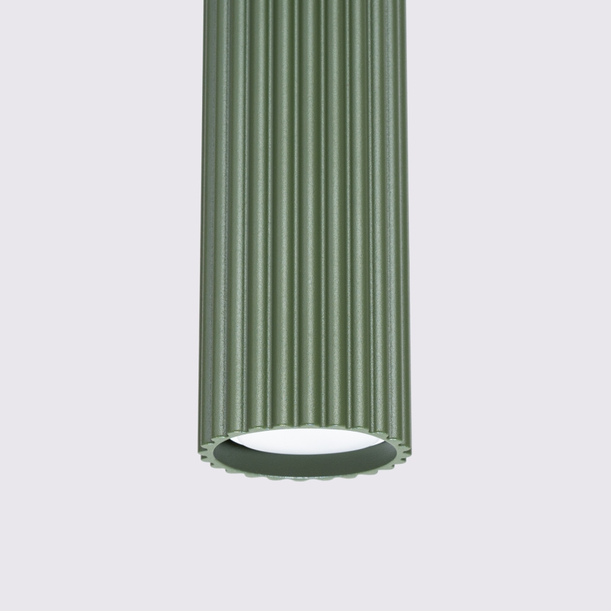 Пендел KARBON 1xGU10/10W/230V зелен
