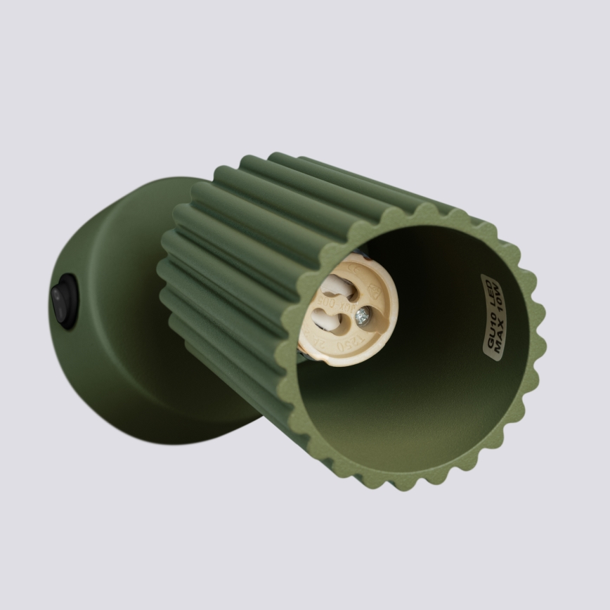Спот аплик KARBON 1xGU10/10W/230V зелен