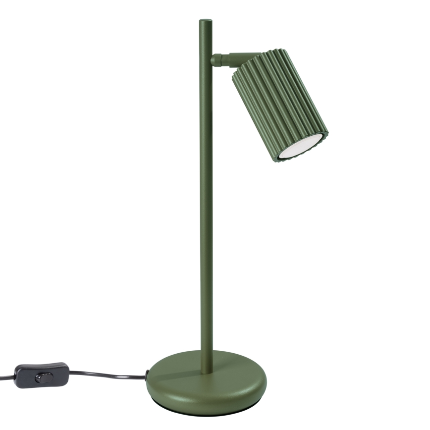 Настолна лампа KARBON 1xGU10/10W/230V зелен