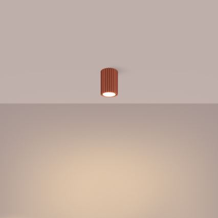 Спот KARBON 1xGU10/10W/230V 10 см червен