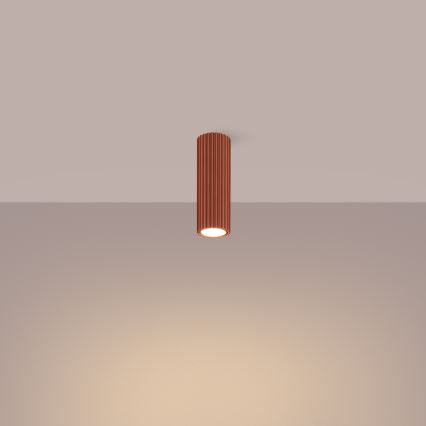 Спот KARBON 1xGU10/10W/230V 20 см червен