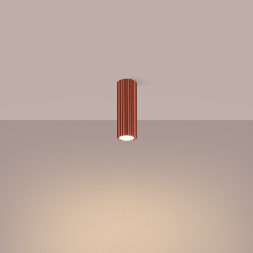 Спот KARBON 1xGU10/10W/230V 20 см червен