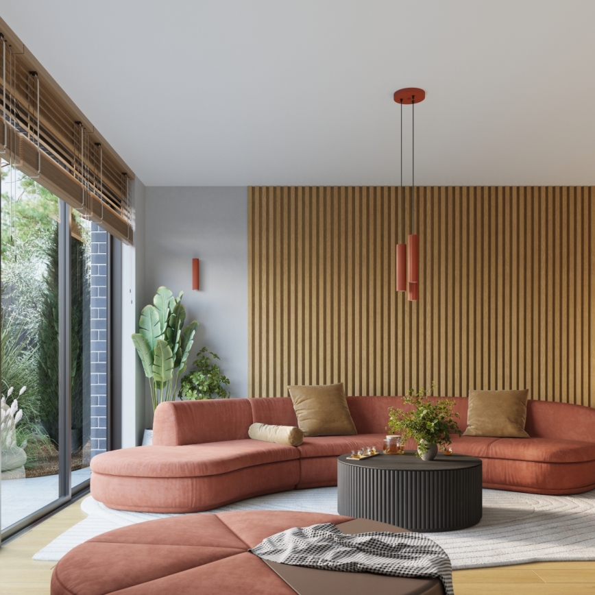 Пендел KARBON 3xGU10/10W/230V червен