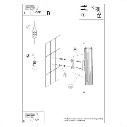 Аплик KARBON 2xGU10/10W/230V червен