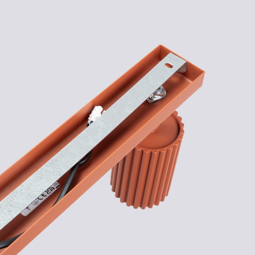 Спот KARBON 3xGU10/10W/230V червен