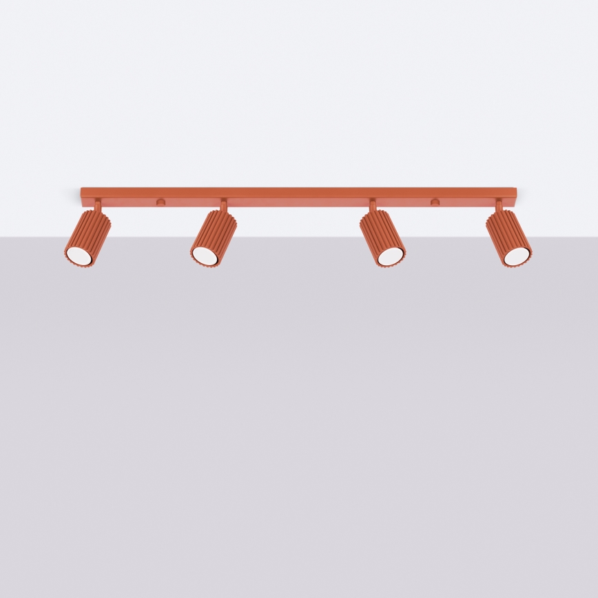 Спот KARBON 4xGU10/10W/230V червен