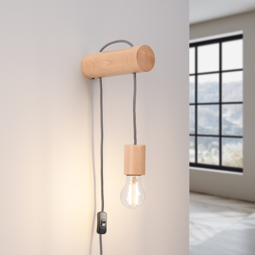 Аплик NIMBI 1xE27/15W/230V бук