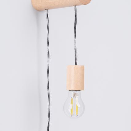 Аплик NIMBI 1xE27/15W/230V бук