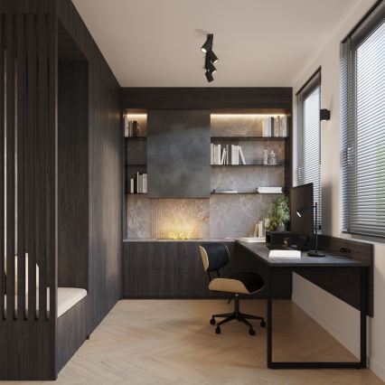 Аплик KARBON 1xGU10/10W/230V черен