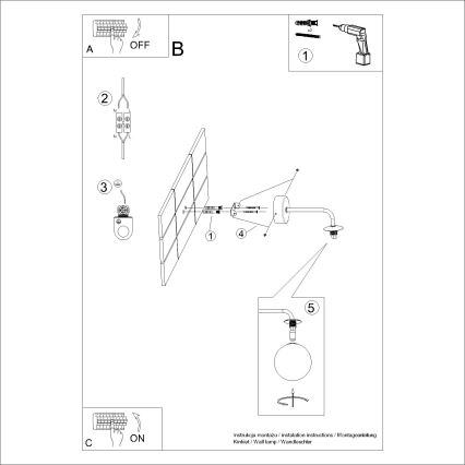 Аплик ASTRAL 1xG9/8W/230V черен