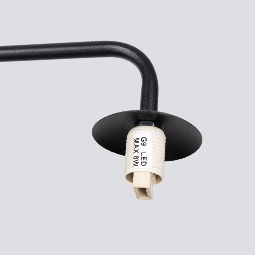 Аплик ASTRAL 1xG9/8W/230V черен