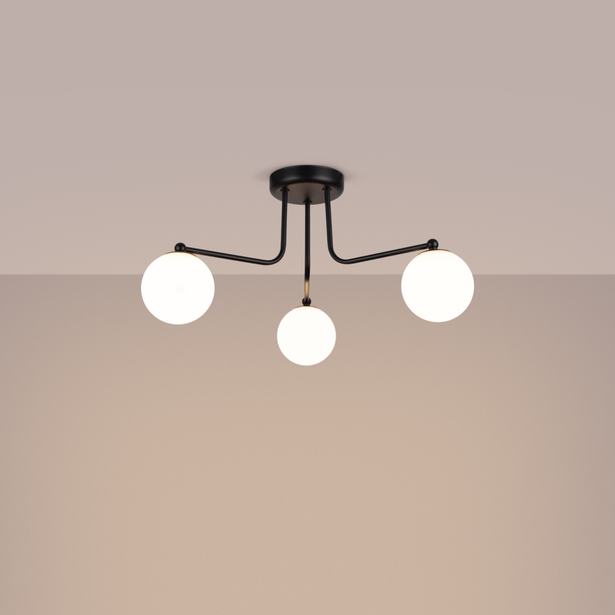 Висящ полилей ASTRAL 3xG9/8W/230V черен