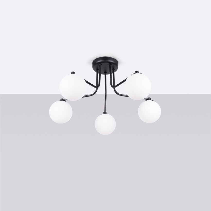 Висящ полилей ASTRAL 5xG9/8W/230V черен