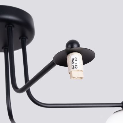 Висящ полилей ASTRAL 5xG9/8W/230V черен