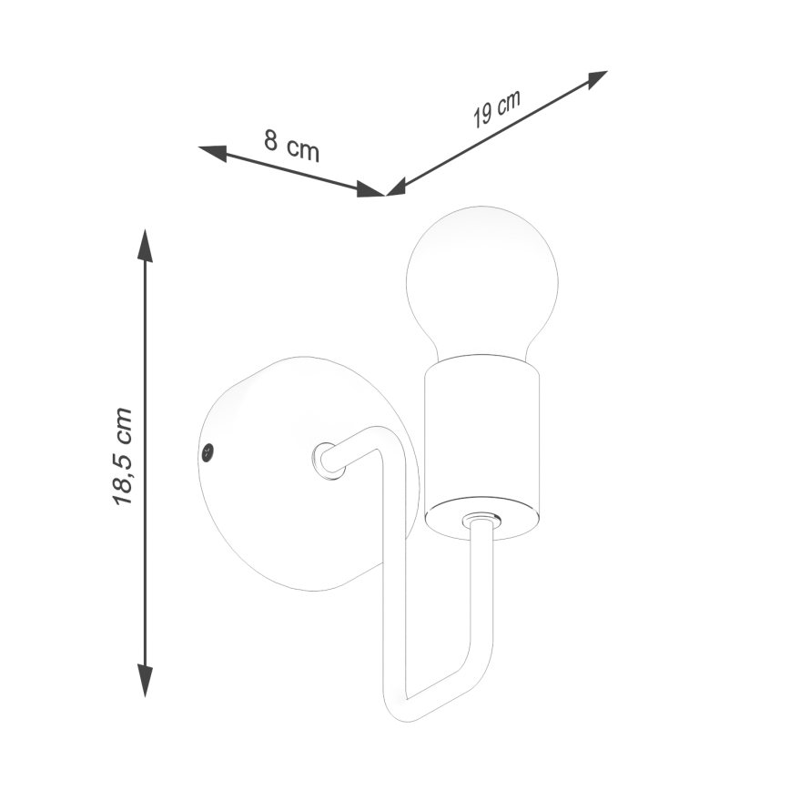 Аплик TIMBO 1xE27/15W/230V черен/бежов/бук