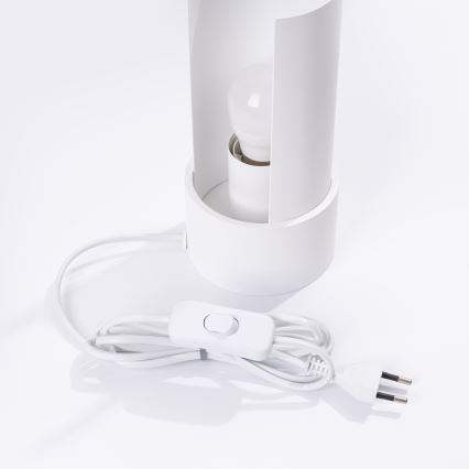 Настолна лампа FLASH 1xE27/15W/230V бял