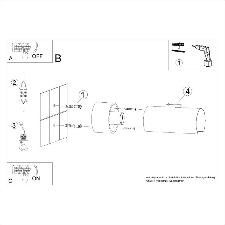 Аплик FLASH 1xE27/15W/230V бял