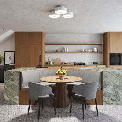 Плафон OMIQ 4xE27/15W/230V, Ø 30 см, бял