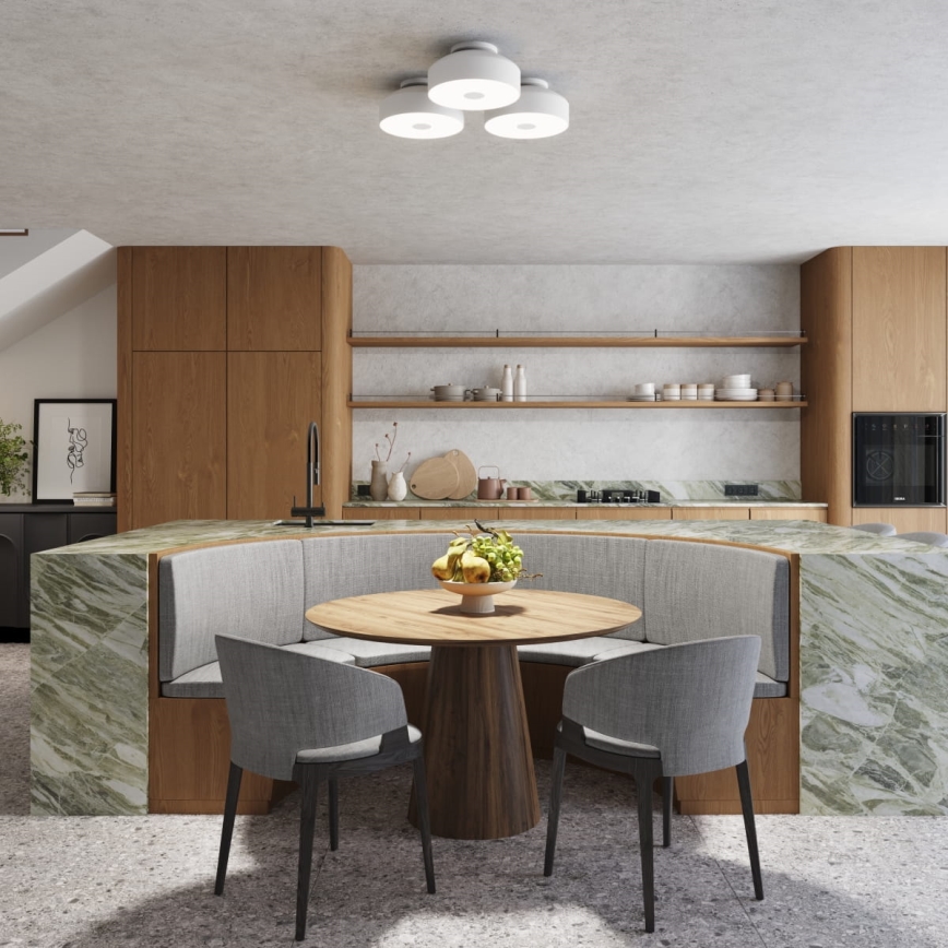 Плафон OMIQ 4xE27/15W/230V, Ø 30 см, бял