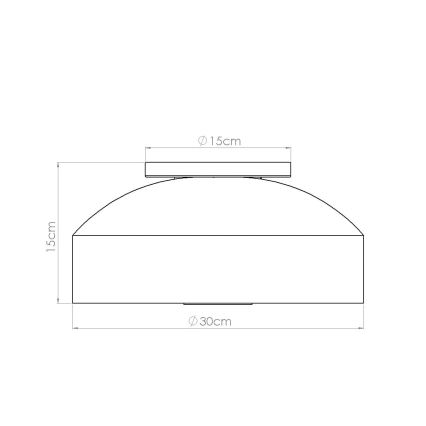 Плафон OMIQ 4xE27/15W/230V, Ø 30 см, бял
