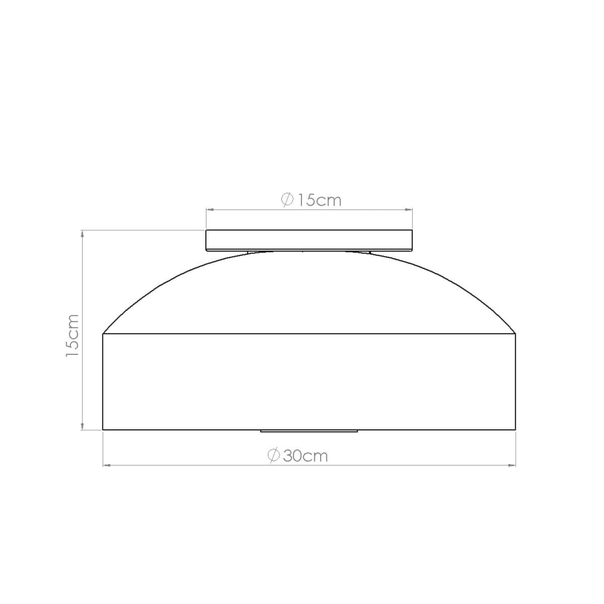 Плафон OMIQ 4xE27/15W/230V, Ø 30 см, бял