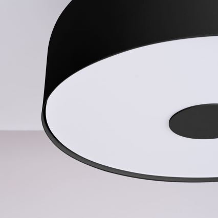 Таванно осветително тяло OMIQ 4xE27/15W/230V Ø 30 см черно