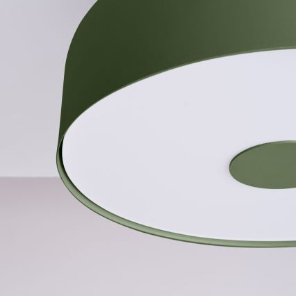 Таванно осветително тяло OMIQ 4xE27/15W/230V Ø 30 см зелено