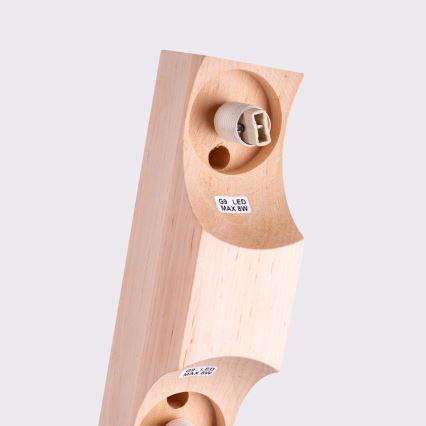 Плафон BULBO 2xG9/8W/230V бук/бял