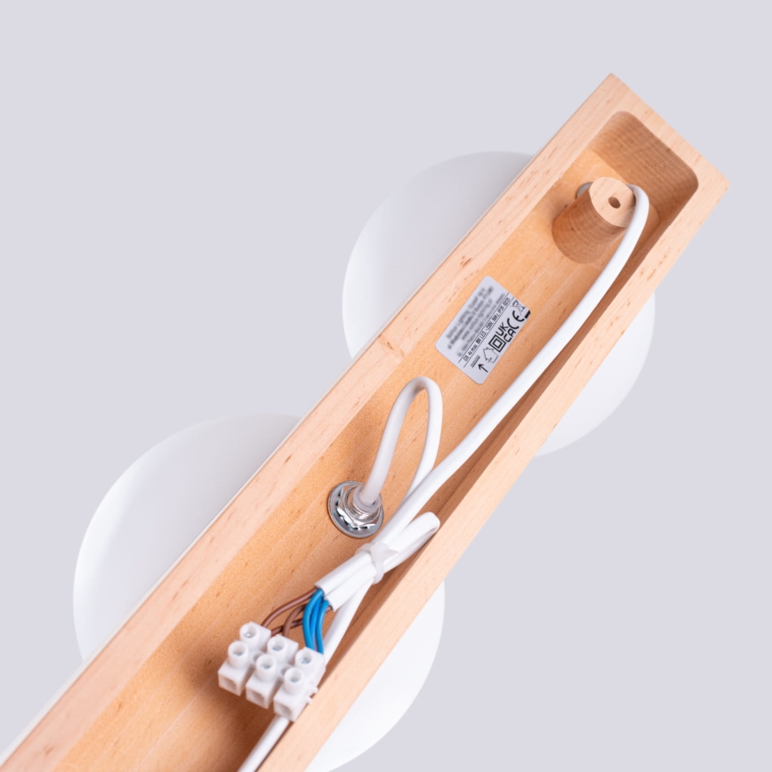 Плафон BULBO 4xG9/8W/230V бук/бял