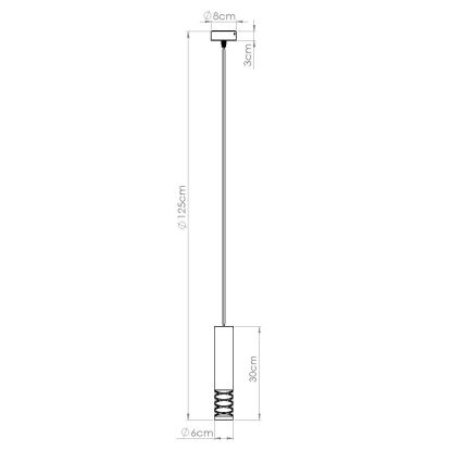 Пендел LAMI 1xGU10/10W/230V бял