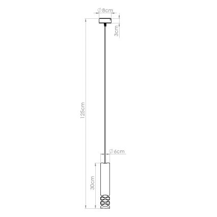 Пендел LIRO 1xGU10/10W/230V бял