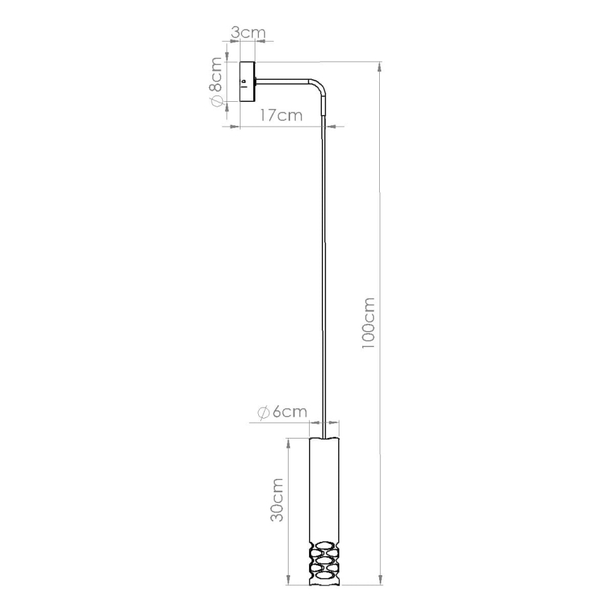 Аплик LIRO 1xGU10/10W/230V бял