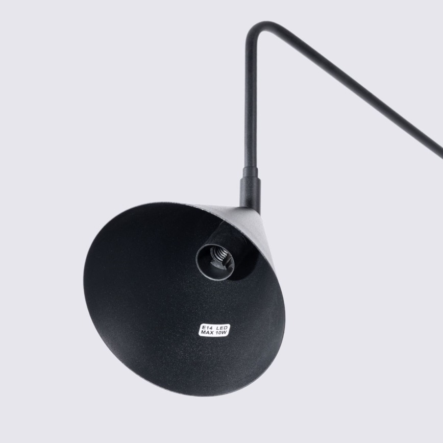 Аплик NOX 1xE14/10W/230V черен