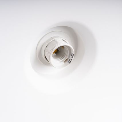 Пендел BILO 1xE27/15W/230V Ø 35 см бял