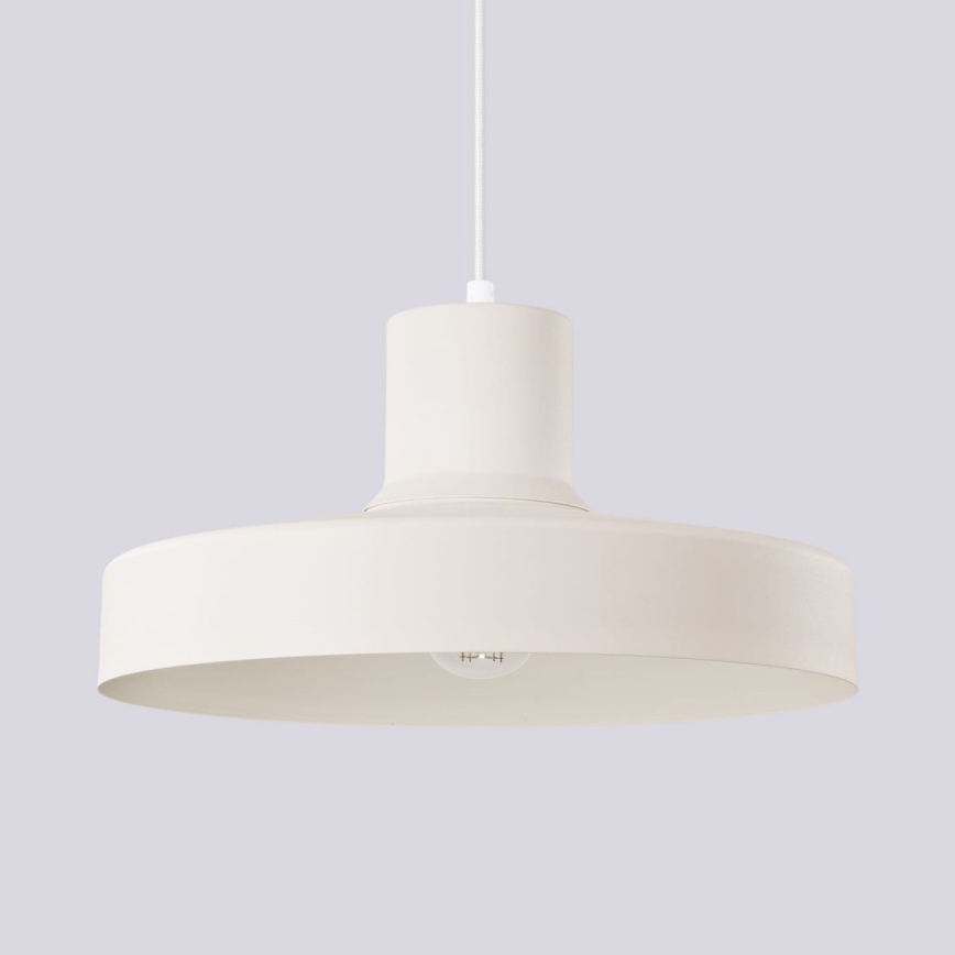 Пендел BILO 1xE27/15W/230V Ø 35 см кремав