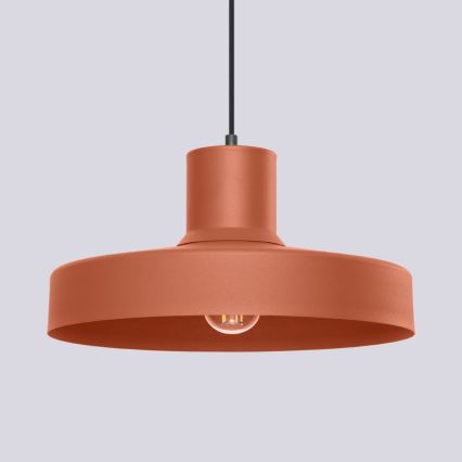 Пендел BILO 1xE27/15W/230V Ø 35 см оранжев