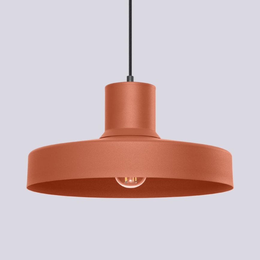 Пендел BILO 1xE27/15W/230V Ø 35 см оранжев