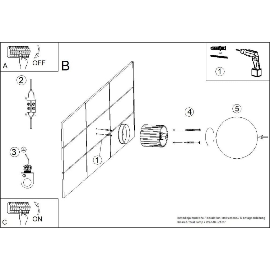 Аплик за баня HALO 1xG9/8W/230V Ø 12 см IP44 черен
