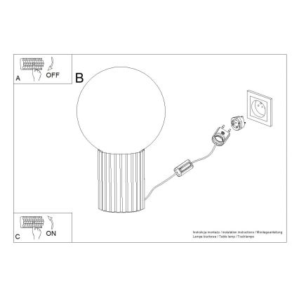 Настолна лампа HALO 1xG9/8W/230V Ø 12 см черен