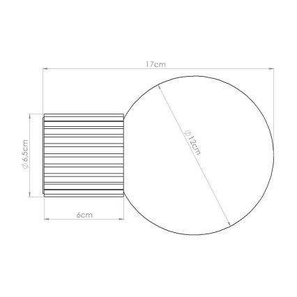 Аплик за баня HALO 1xG9/8W/230V Ø 12 см IP44 кафяв
