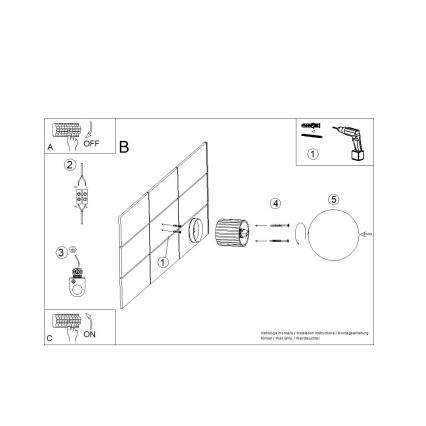 Аплик за баня HALO 1xG9/8W/230V Ø 12 см IP44 кафяв