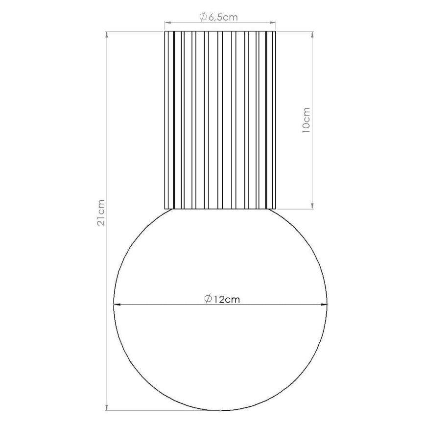 Плафон за баня HALO 1xG9/8W/230V Ø 12 см IP44 кафяв