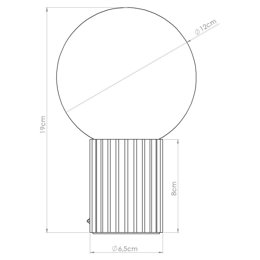Настолна лампа HALO 1xG9/8W/230V Ø 12 см бежов