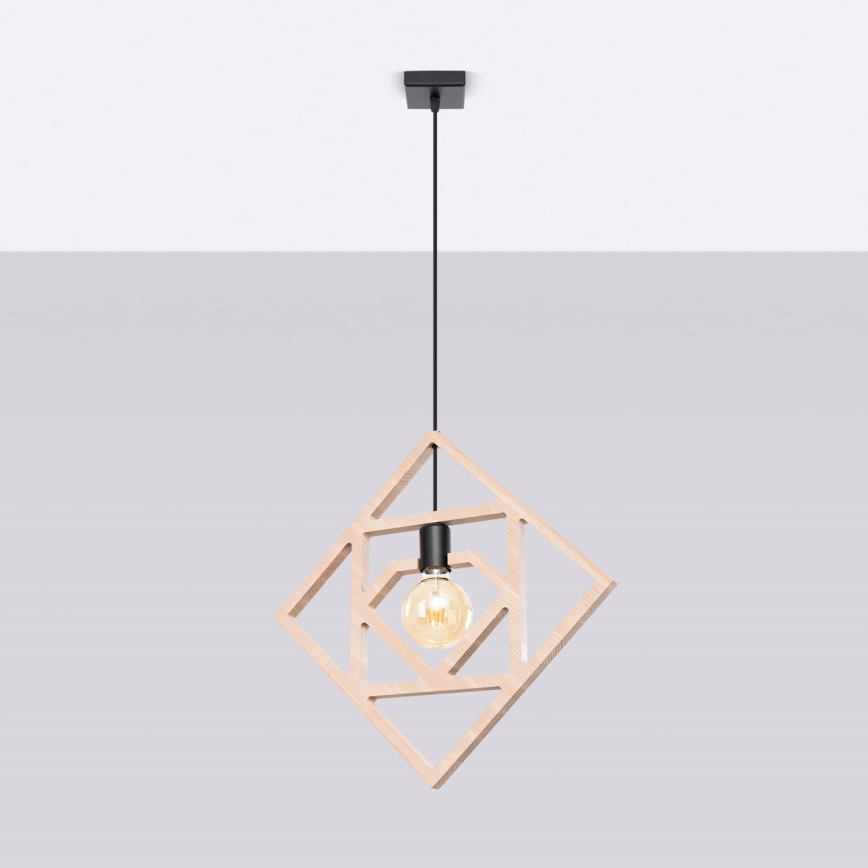 Пендел CARO 1xE27/15W/230V бук