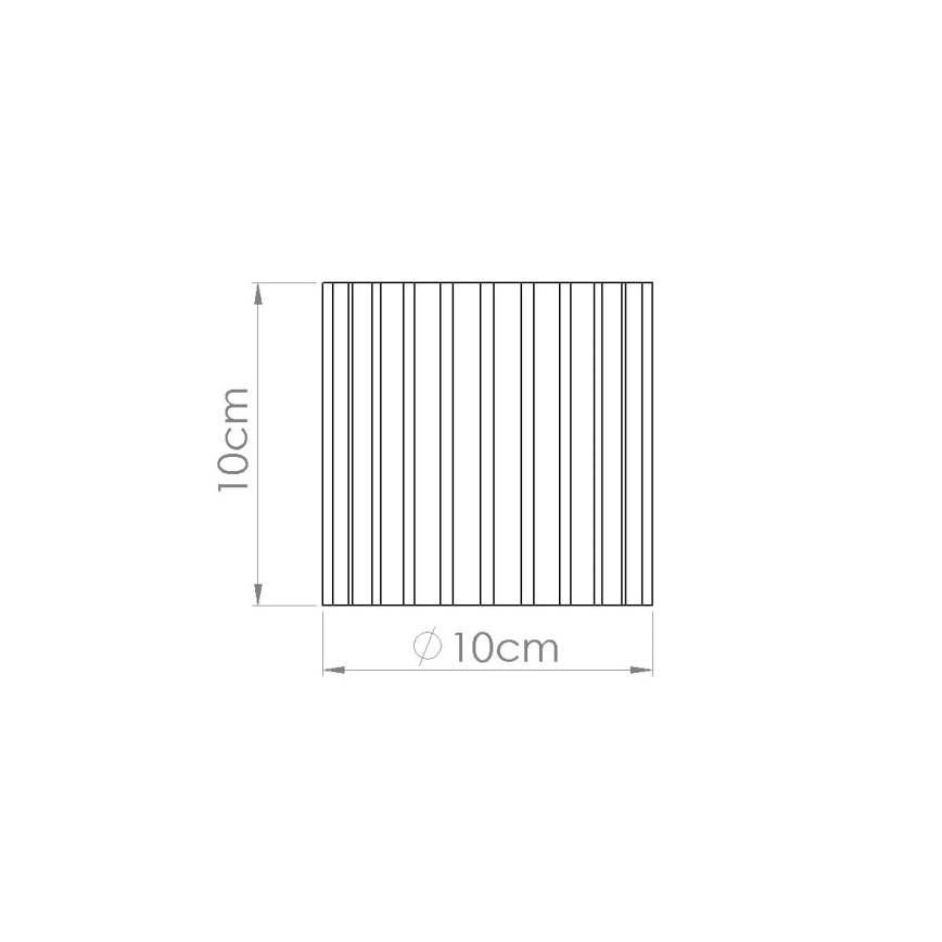 Точково осветително тяло AURA 1xGU10/10W/230V Ø 10 см бяло
