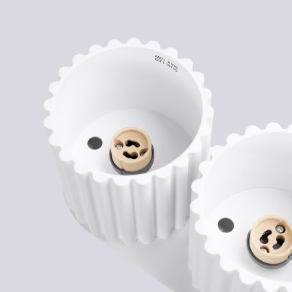 Точково осветително тяло AURA 2xGU10/10W/230V бяло